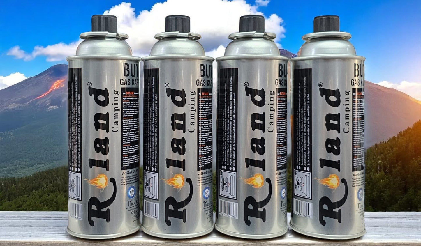 Butan Gaskartusche mit Ventil 227g 400ml / (MSF-1a) ( Menge frei Wählbar ab 4 er Pack) (Shov Bulsenbrenner gegen Aufpreis wählbar)