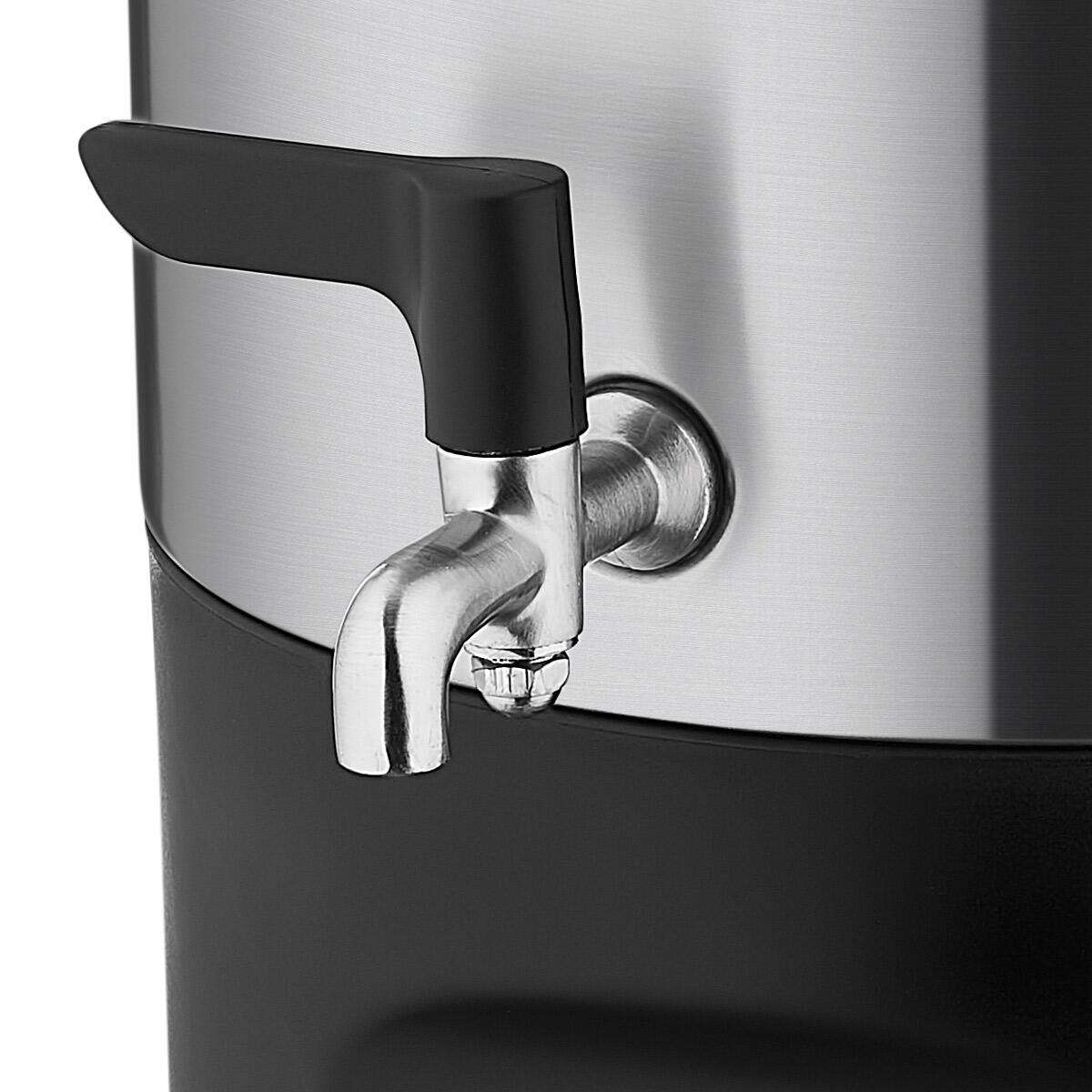 Korkmaz Samowar CAYSEF A841 Silber MATT 2 Liter + 5 Liter