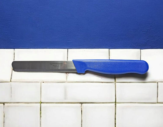 Solingen Wellenschliffmesser/Allzweckmesser/Campingmesser/Küchenmesser 4 er Set (Blau oder in Schwarz frei wählbar)